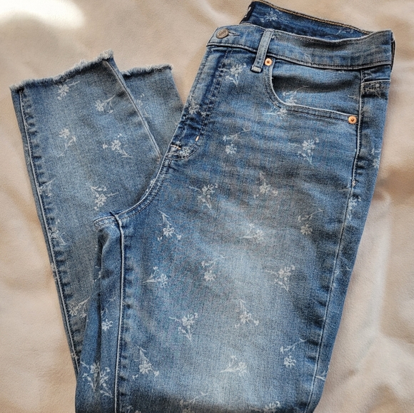 Gap Floral Stamped Jeans size 12/31 - Picture 3 of 8